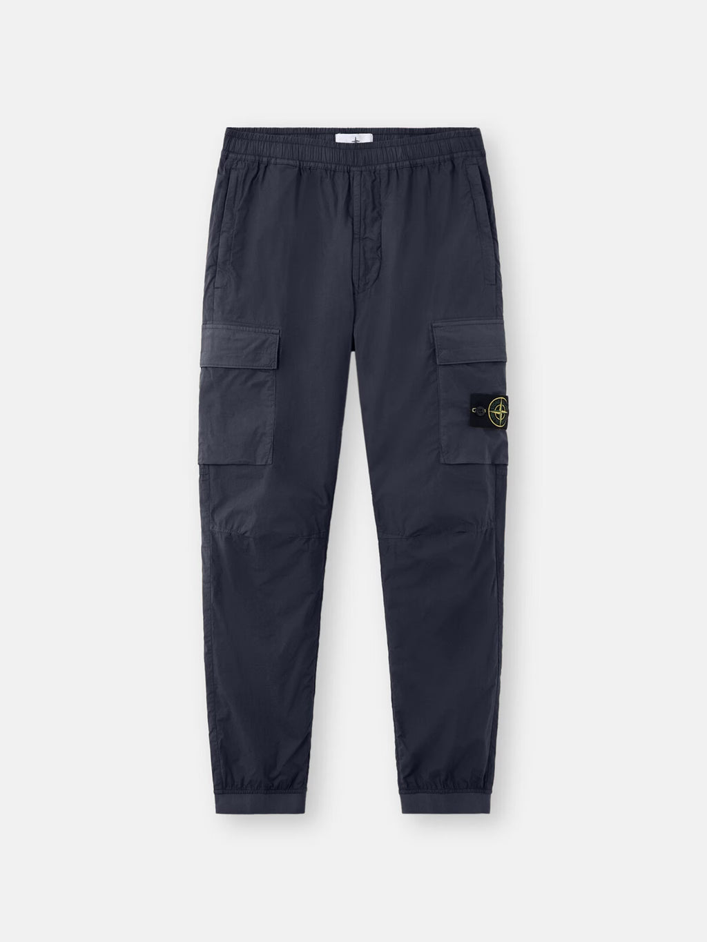 Stone Island Stretch Cotton Tela Paracadute Cargo Trousers in Navy