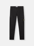 Stone Island Stretch Cotton Tela Paracadute Cargo Trousers in Black