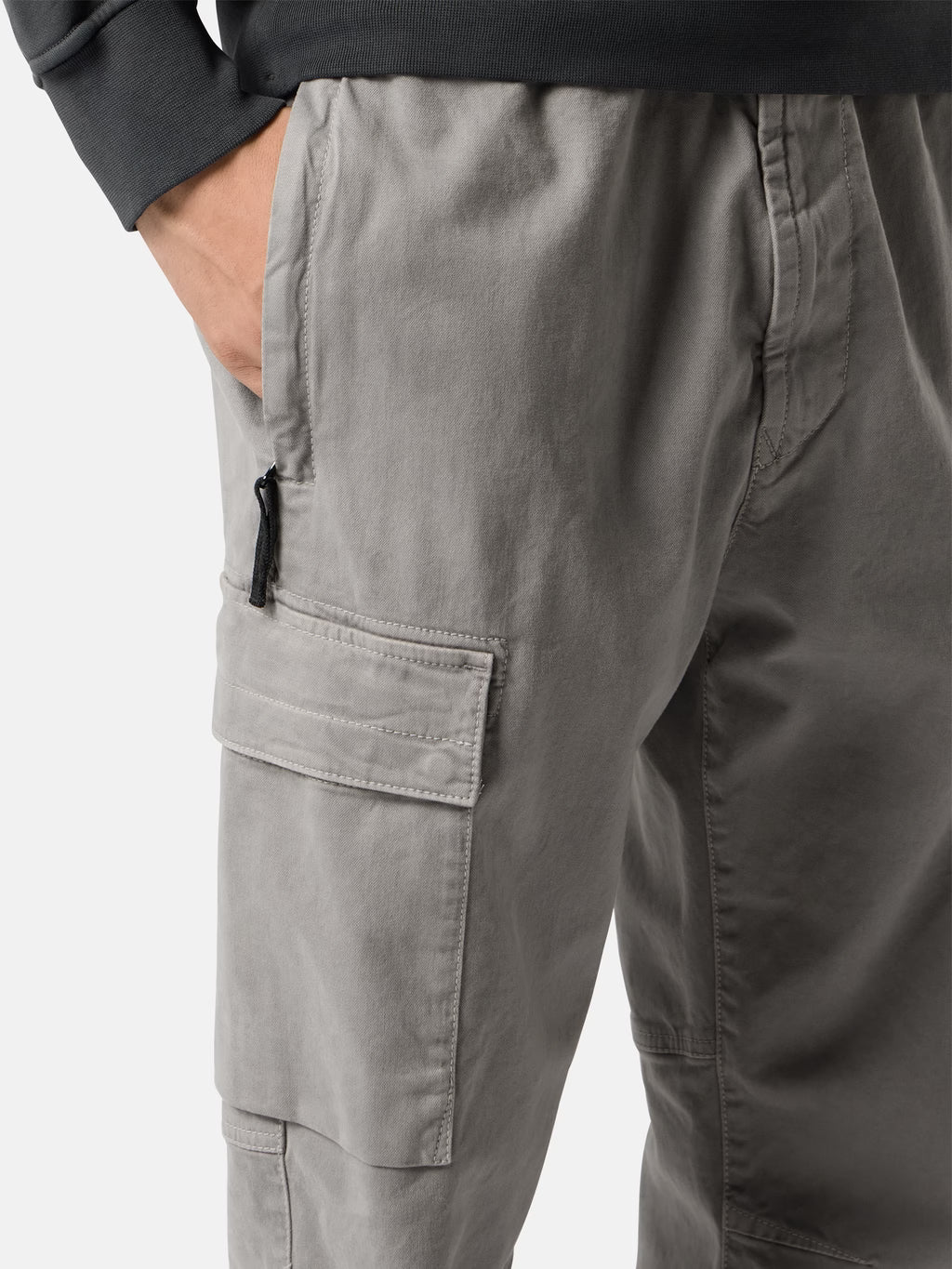 Stone Island Stretch Broken Twill Old Effect Cargo Pants in Grey