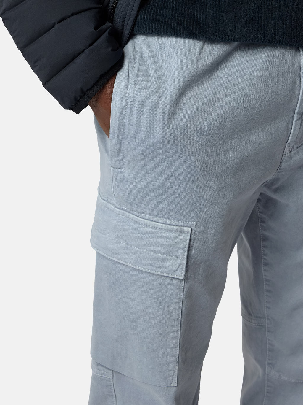 Stone Island Stretch Broken Twill Old Effect Cargo Pants in Ash Grey