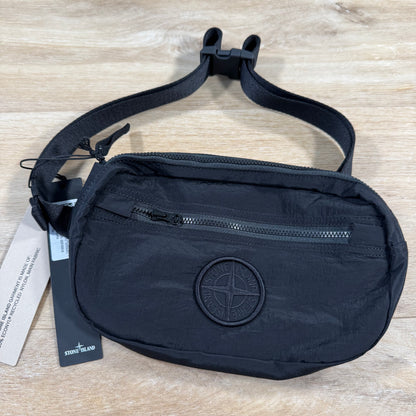 Stone Island Nylon Metal Padded Belt Bag in Black