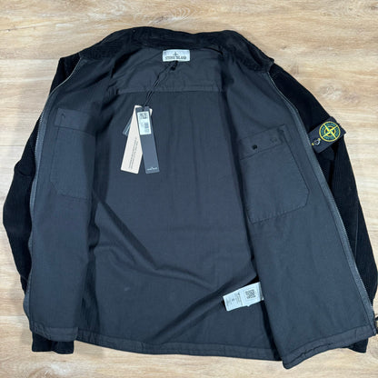 Stone Island Corduroy Overshirt in Black