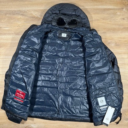 C.P. Company D.D. Shell Goggle Down Jacket in Navy