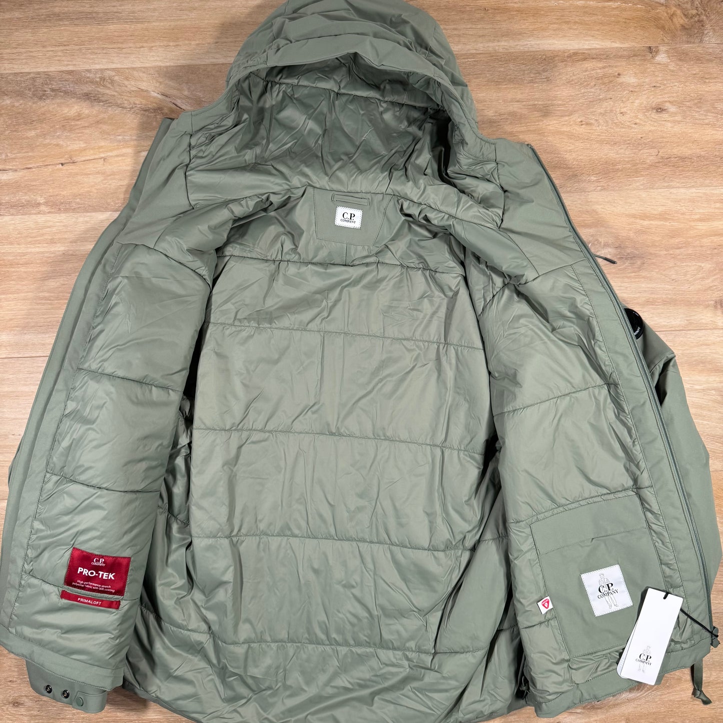 C.P. Company Pro-Tek Padded Lens Jacket in Green Banana