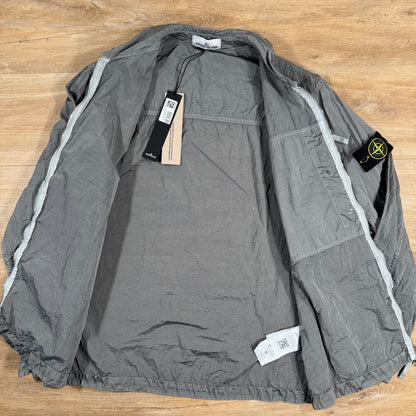 Stone Island Nylon Metal Overshirt in Pearl Grey