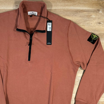 Stone Island Quarter-Zip Jumper in Rust