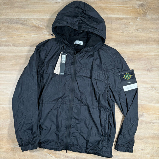 Stone Island Crinkle Reps NY Jacket in Black