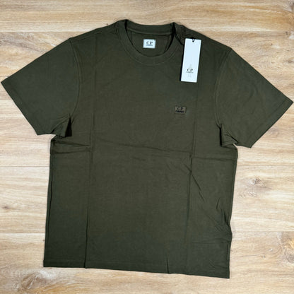 C.P. Company Logo Patch T-Shirt in Ivy Green