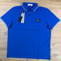 Stone Island Patch Logo Polo Shirt in Bright Blue