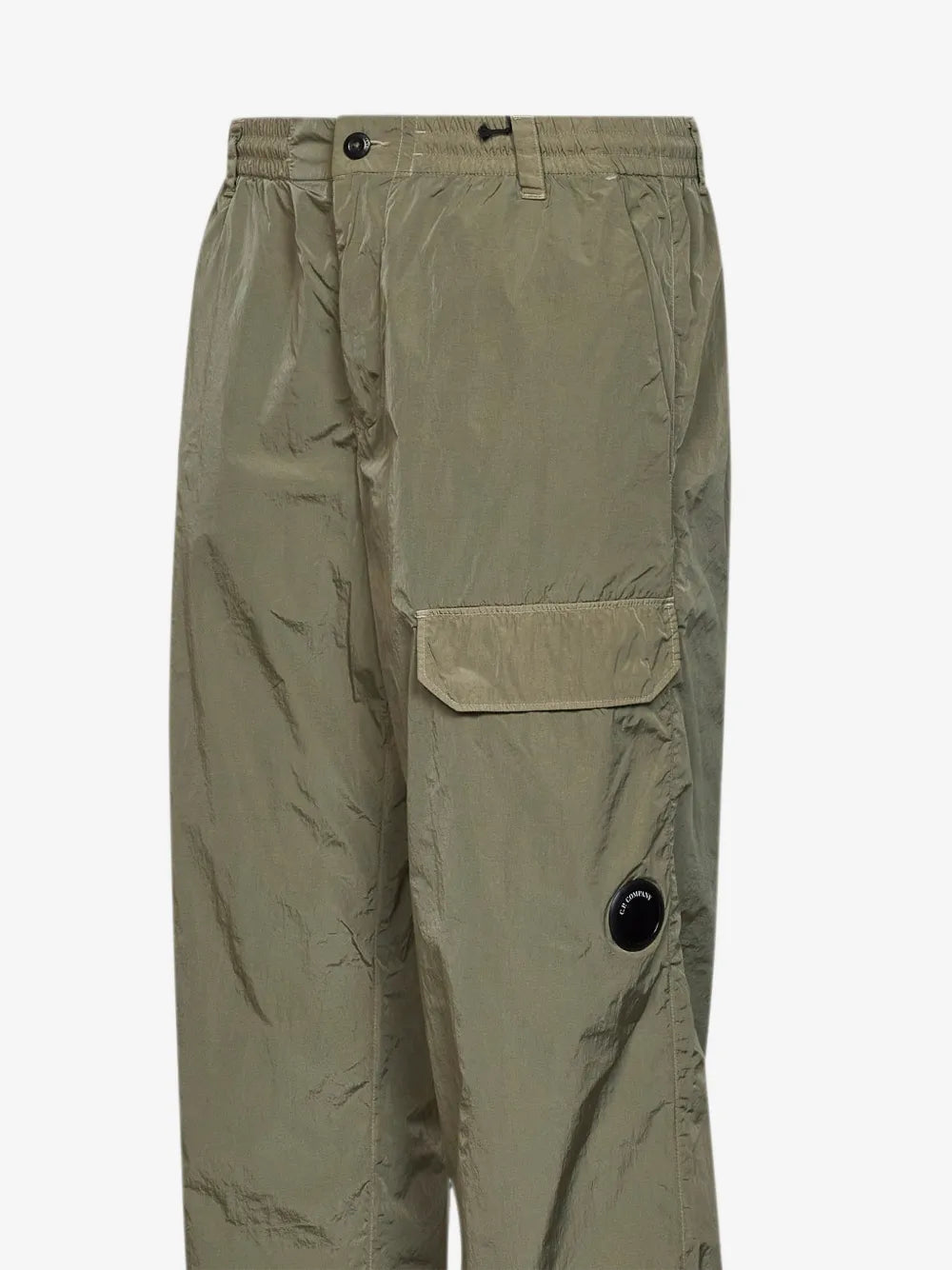 C.P. Company Chrome-R Regular Lens Cargo Pants in Fallen Rock - Beige