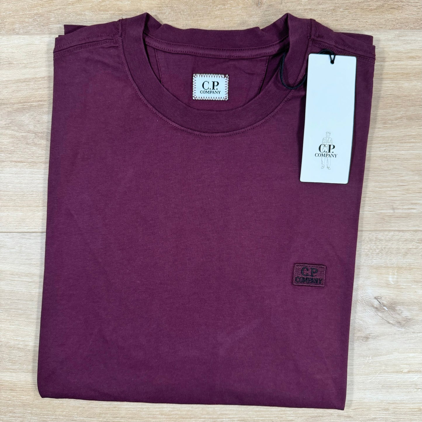 C.P. Company Logo Patch T-Shirt in Potent Purple