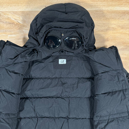 C.P. Company Chrome-R Goggle Down Jacket in Black