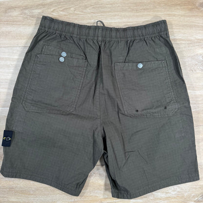 Stone Island Mil-Spec Stretch Ripstop-TC Bermuda Shorts in Military Green