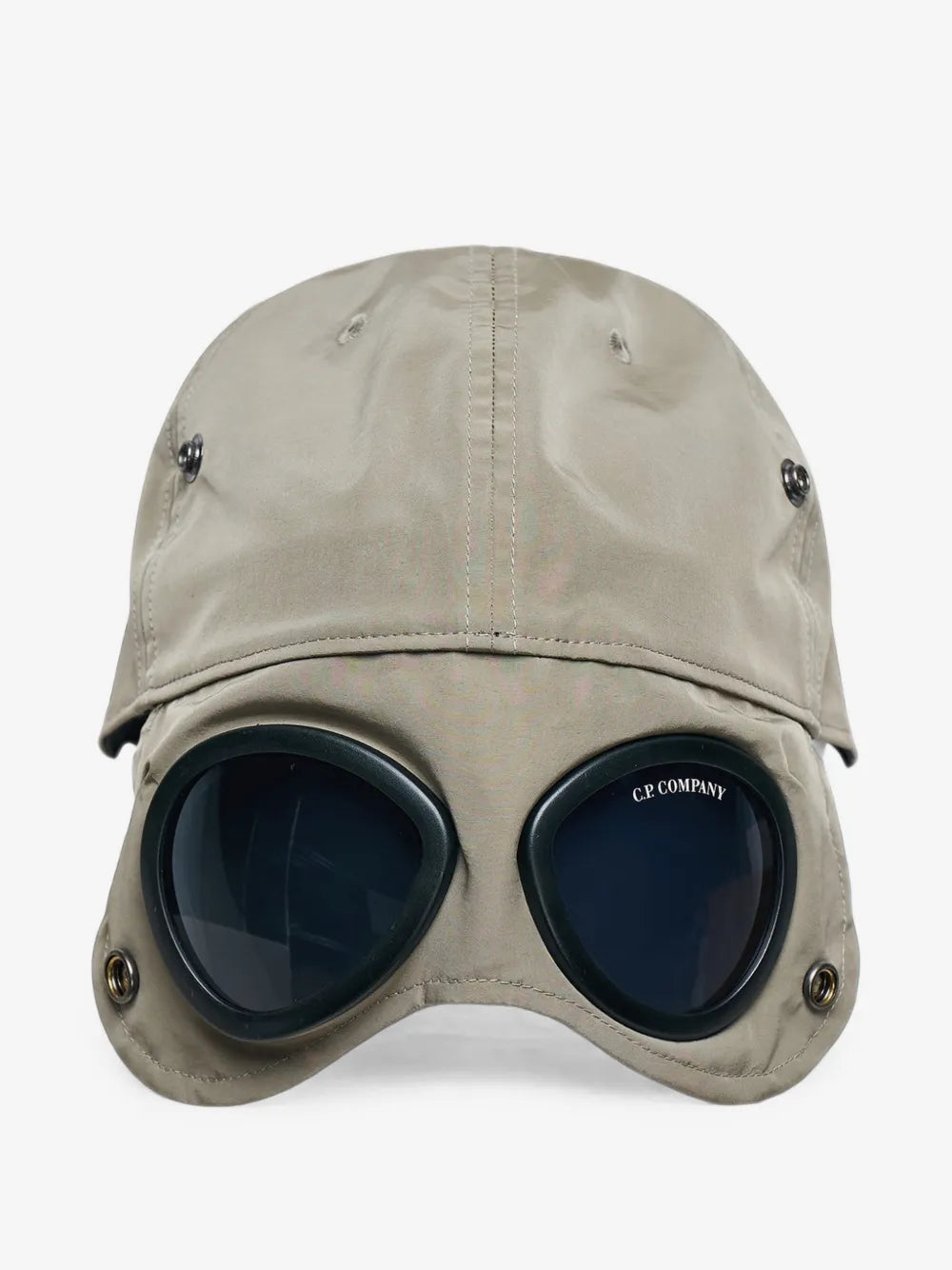 C.P. Company Chrome-R Goggle Cap in Fallen Rock - Beige