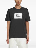 C.P. Company Stitch Block Logo T-Shirt in Raven - Grey