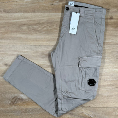 C.P. Company Stretch Cargo Trousers in Goat Grey