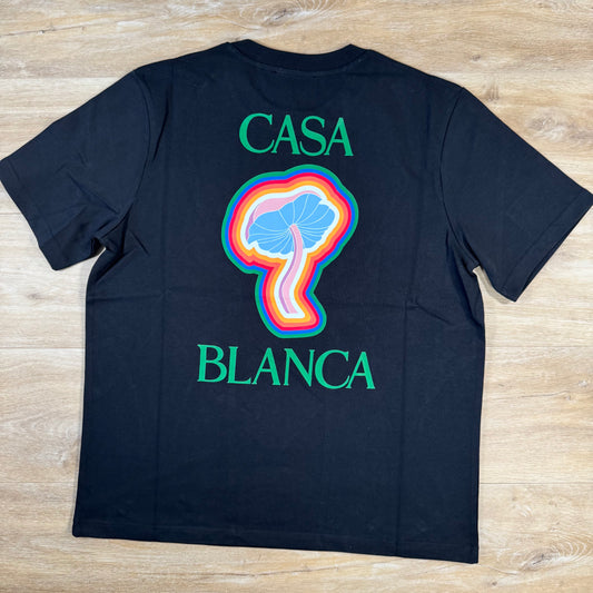 Casablanca Mushroom T-Shirt in Black