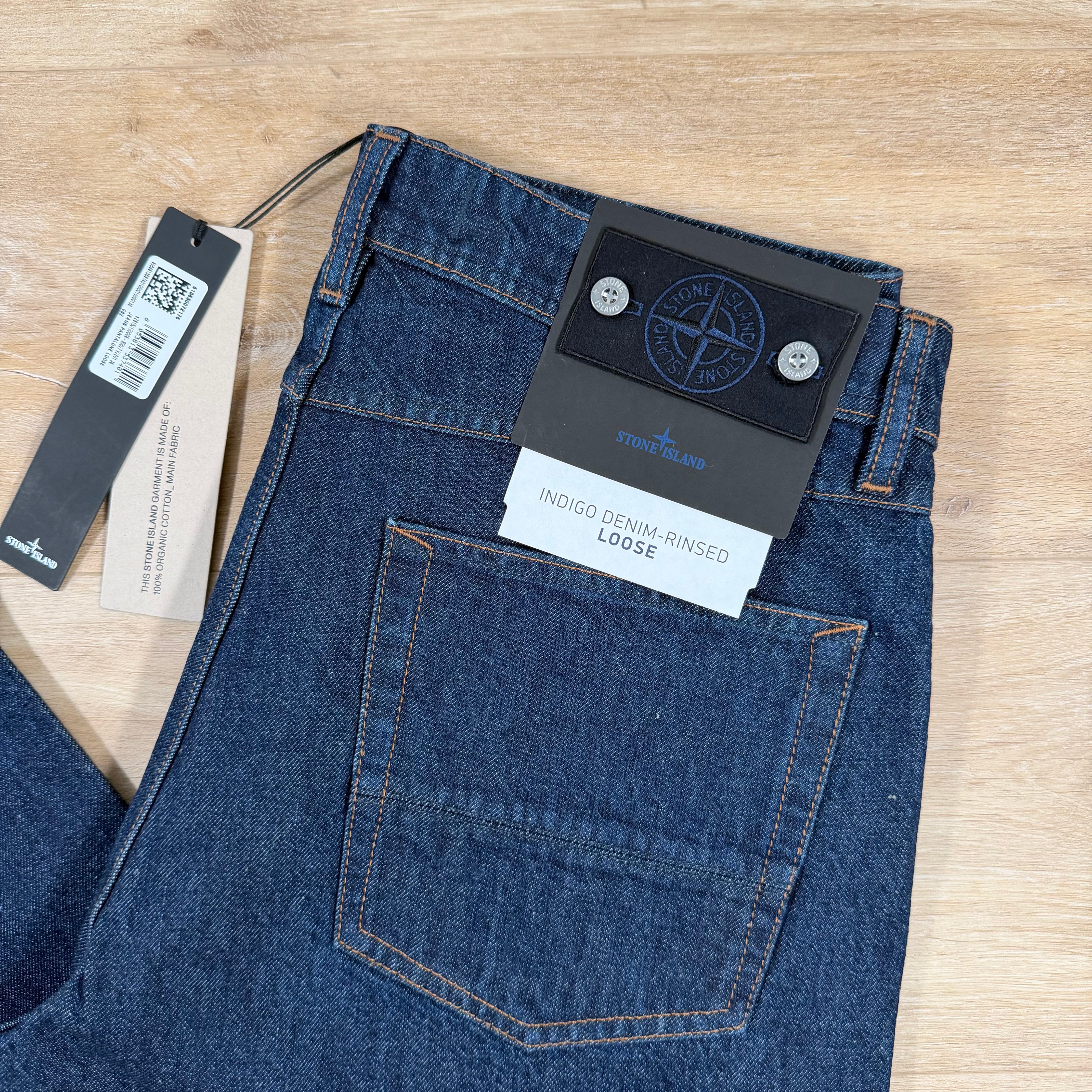 Stone Island Indigo Denim Jeans - Loose – Label Menswear