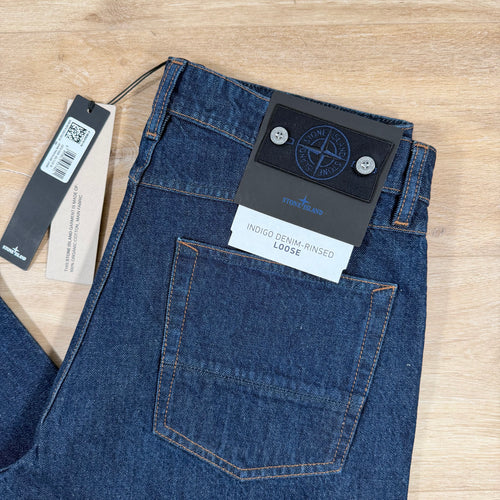 Stone Island Indigo Denim Jeans - Loose