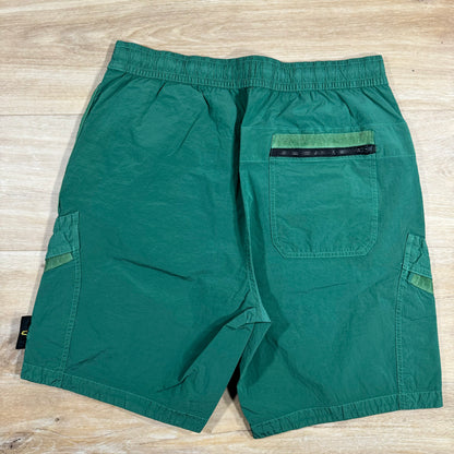 Stone Island Nylon Metal Bermuda Shorts in Light Green