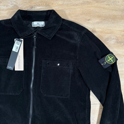 Stone Island Corduroy Overshirt in Black