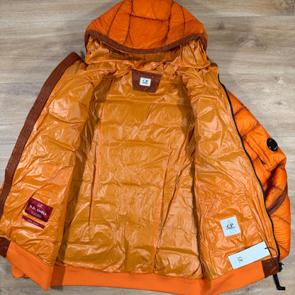 C.P. Company D.D. Shell Lens Down Jacket in Russet Orange