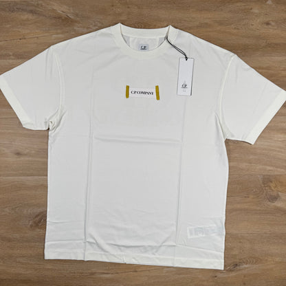 C.P. Company 30/1 Jersey Logo T-Shirt in White