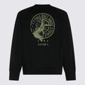Stone Island Oversized-Fit Crewneck 'Desert Print' Sweatshirt in Black