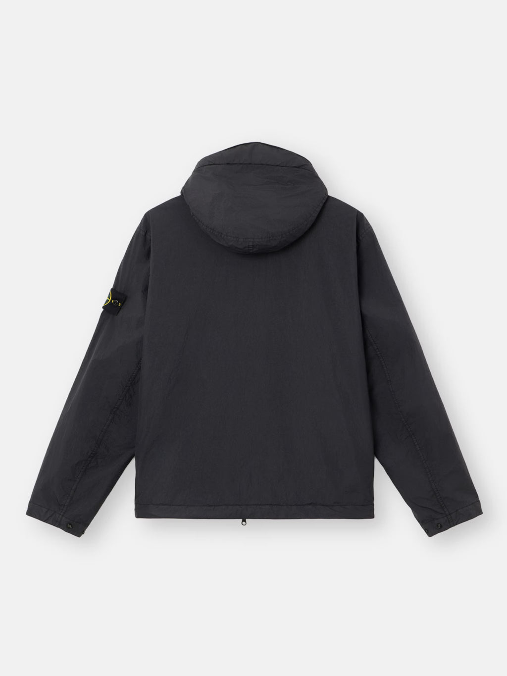 Stone Island Crinkle Reps NY Hooded Jacket in Black