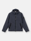 Stone Island Crinkle Reps NY Hooded Jacket in Navy