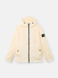 Stone Island Crinkle Reps NY Hooded Jacket in Ivory