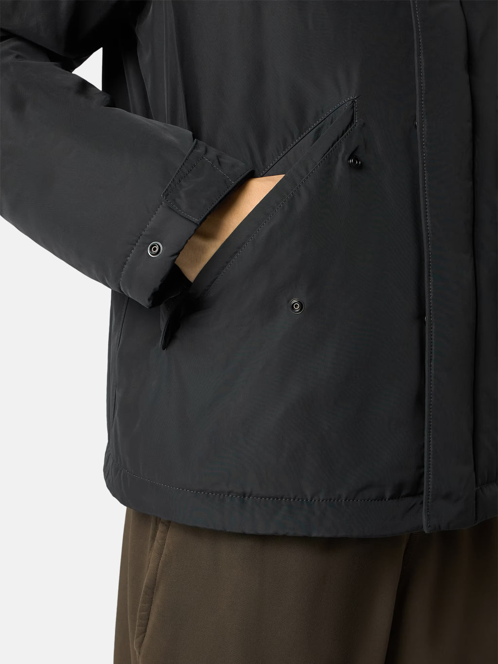 Stone Island Micro Twill Padded Jacket in Black