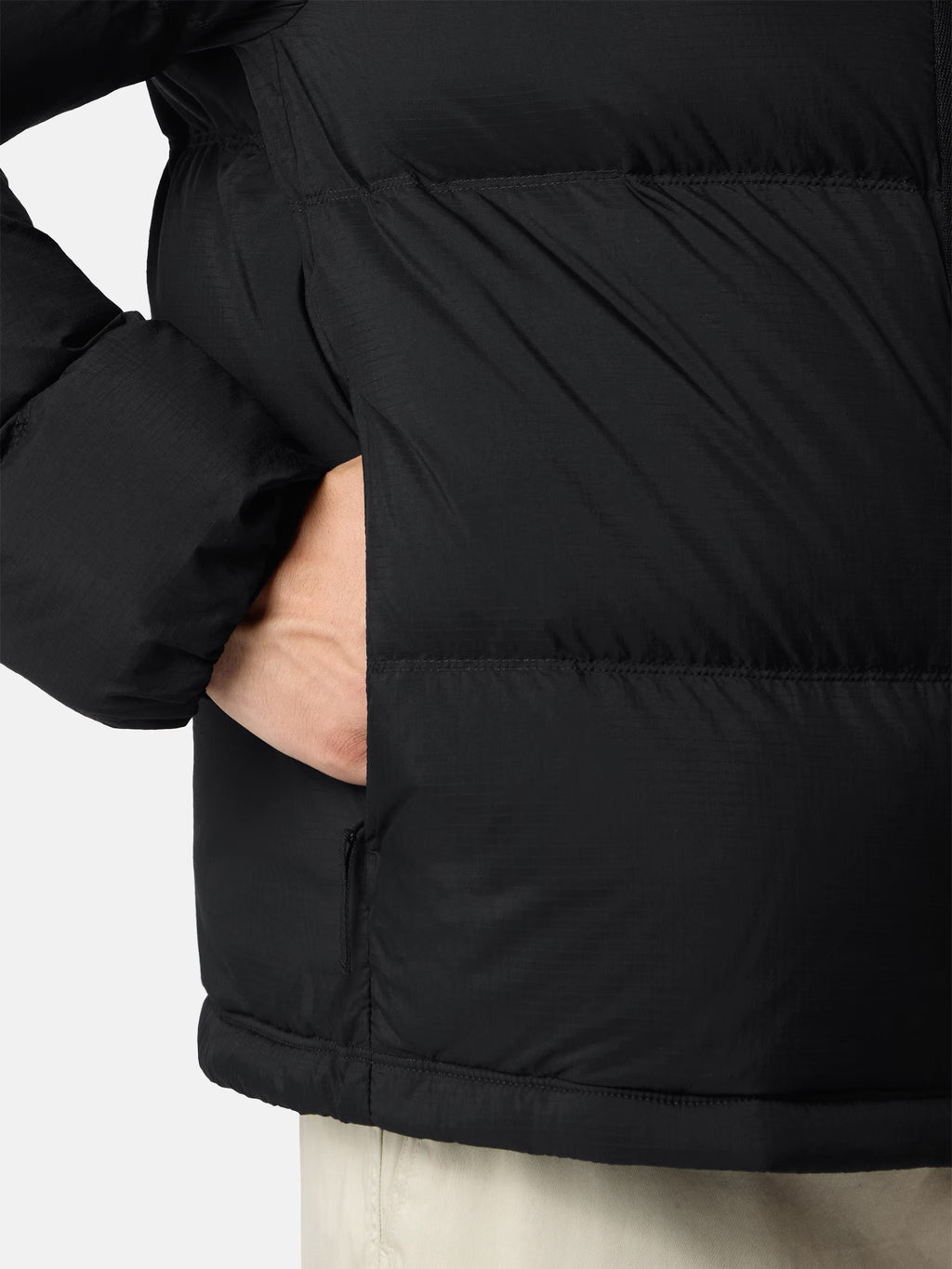 Stone Island Matt Ripstop Cordura Advanced Fabrics Down Jacket in Black