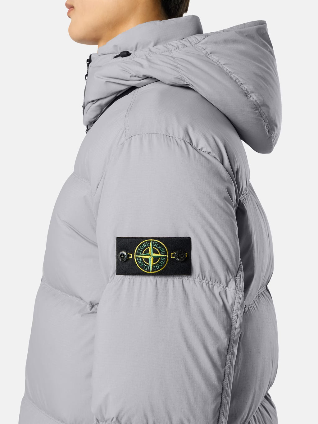 Stone Island Matt Ripstop Cordura Advanced Fabrics Down Jacket in Ash Grey