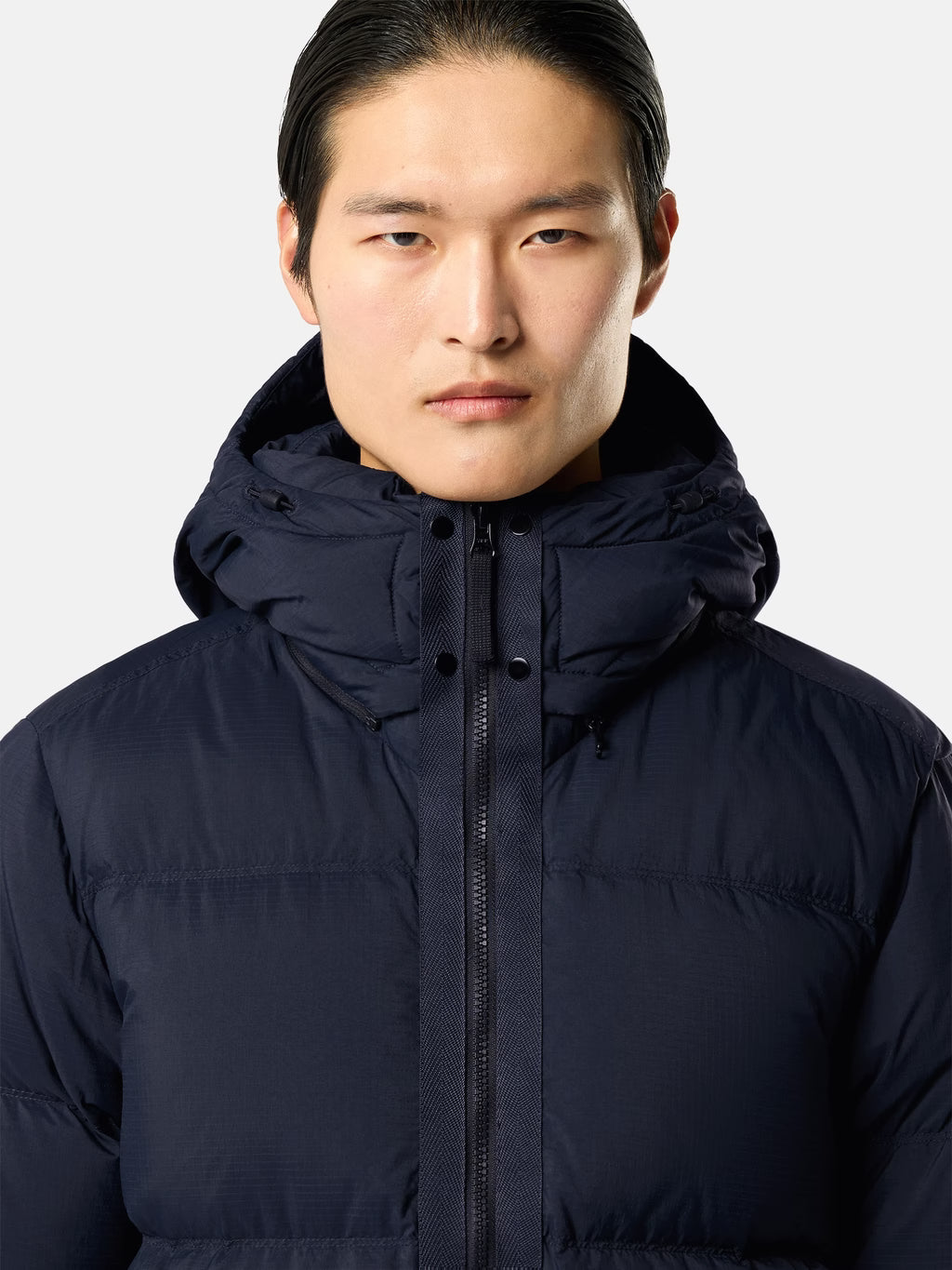 Stone Island Matt Ripstop Cordura Advanced Fabrics Down Jacket in Navy