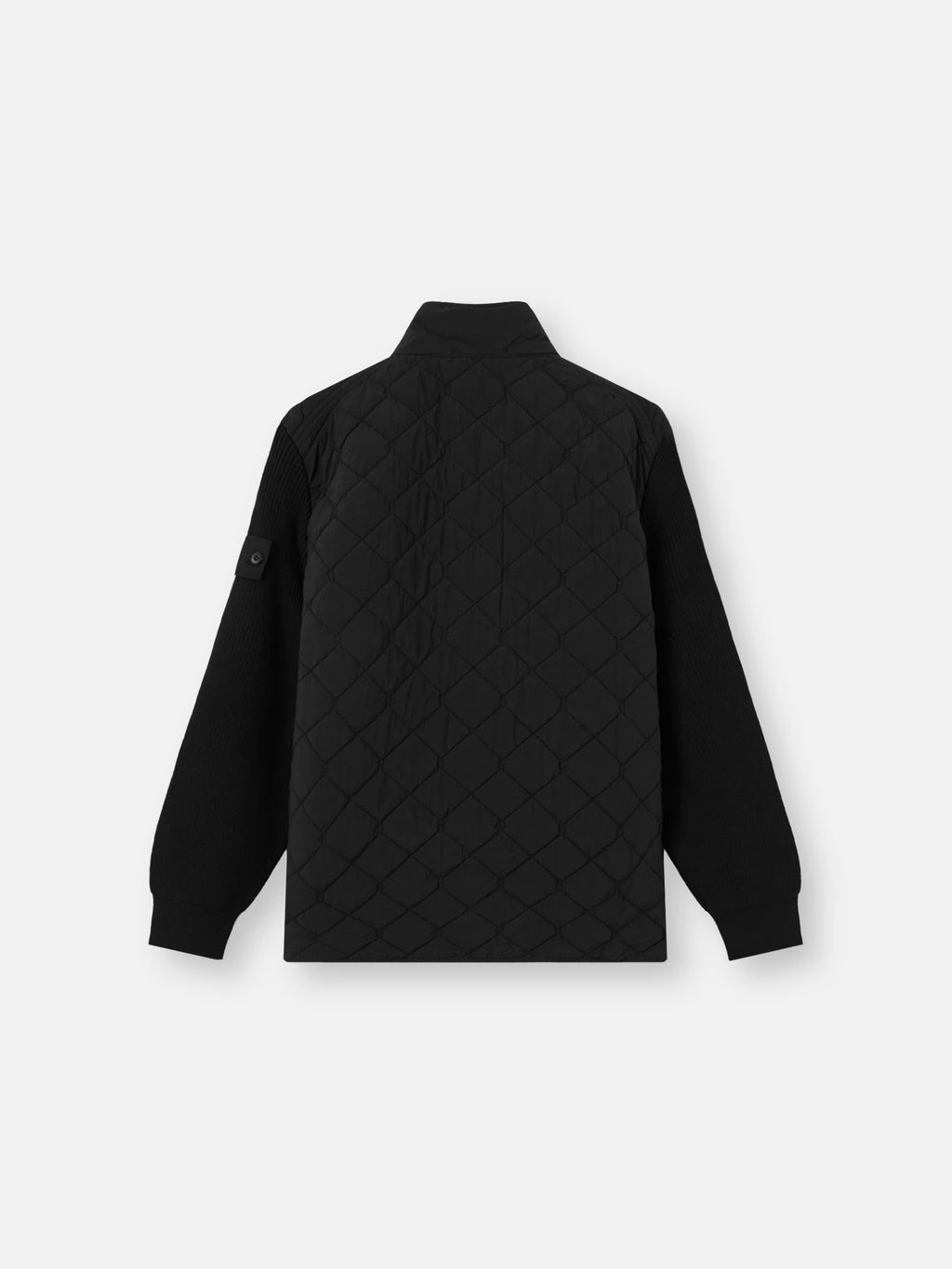 Stone Island Nylon Smerigliato Ghost Padded Jacket in Black