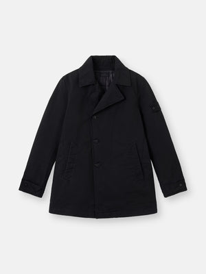 Stone Island David-TC Ghost Padded Peacoat in Black