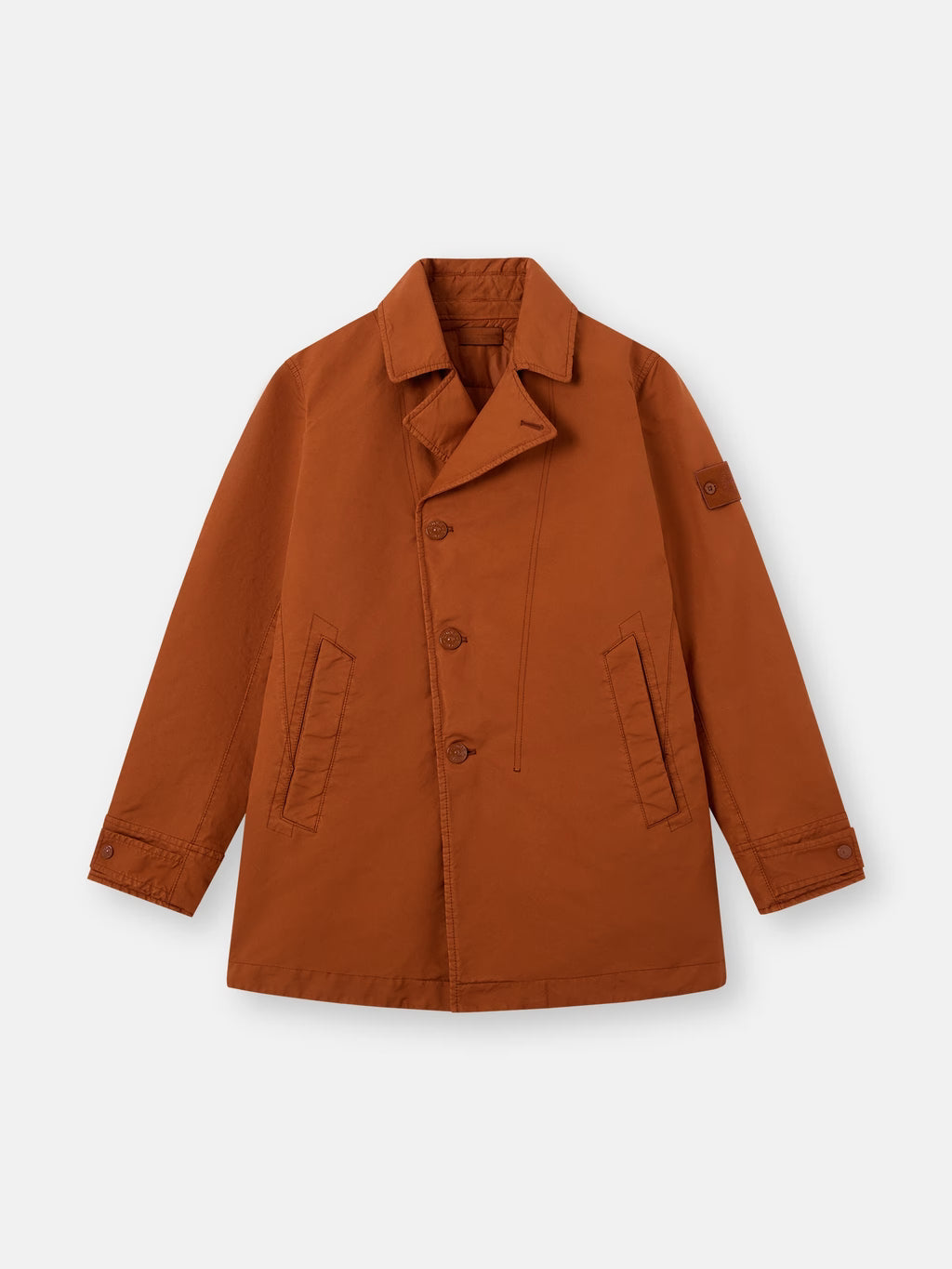 Stone Island David-TC Ghost Padded Peacoat in Terracotta