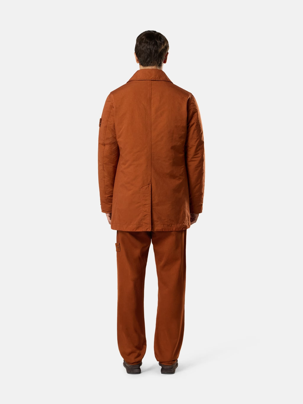 Stone Island David-TC Ghost Padded Peacoat in Terracotta