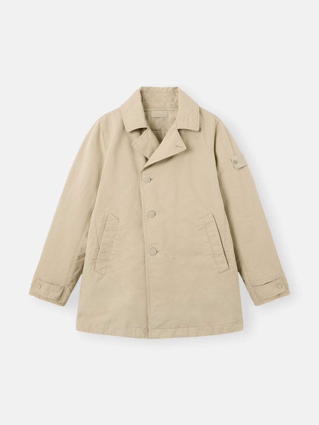 Stone Island David-TC Ghost Padded Peacoat in Beige
