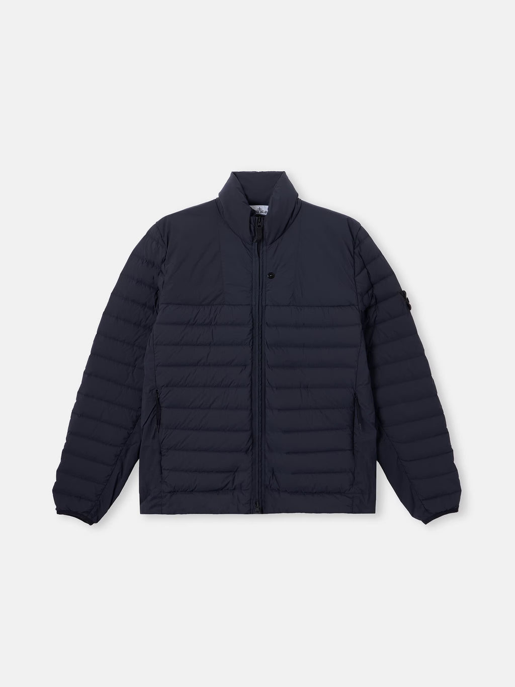 Stone Island Seamless Tunnel Nylon Down-TC Stand Collar Jacket in Navy
