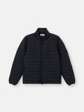 Stone Island Seamless Tunnel Nylon Down-TC Stand Collar Jacket in Black