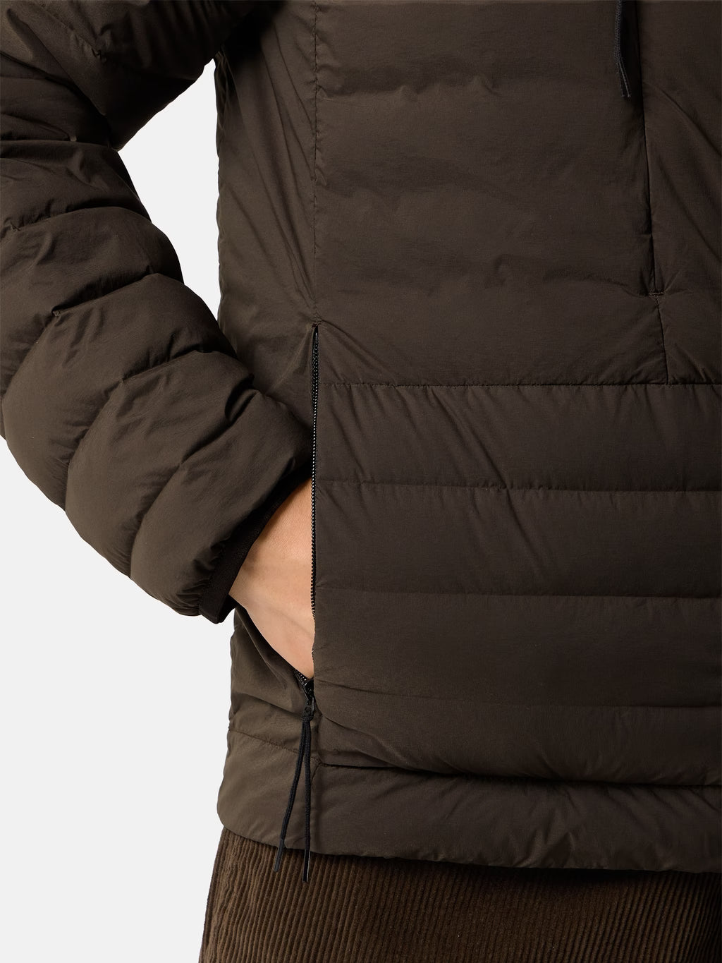 Stone Island Seamless Tunnel Nylon Down-TC Hooded Jacket in Coal Grey