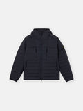 Stone Island Seamless Tunnel Nylon Down-TC Hooded Jacket in Navy
