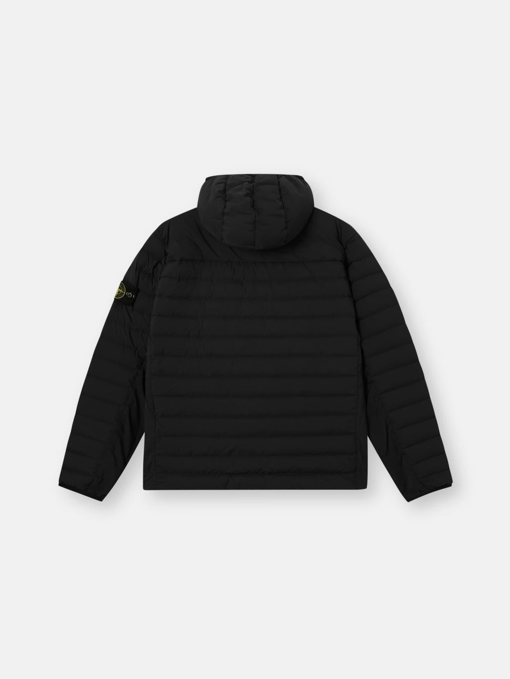 Stone Island Seamless Tunnel Nylon Down-TC Hooded Jacket in Black