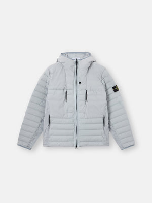 Stone Island Seamless Tunnel Nylon Down-TC Hooded Jacket in Ash Grey