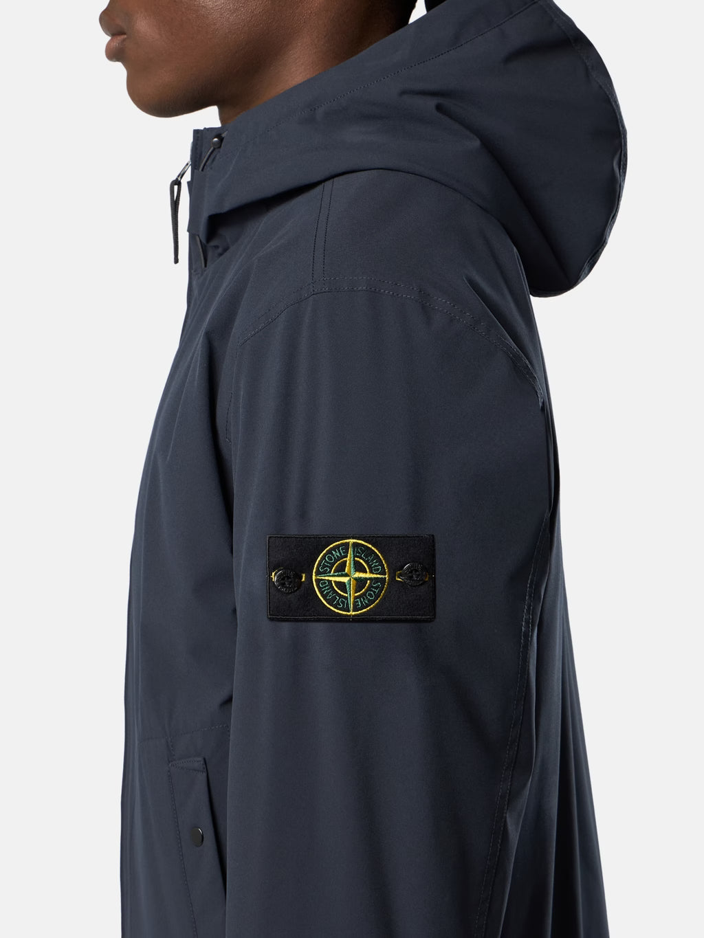 Stone Island Soft Shell-R E.Dye Technology Jacket in Navy