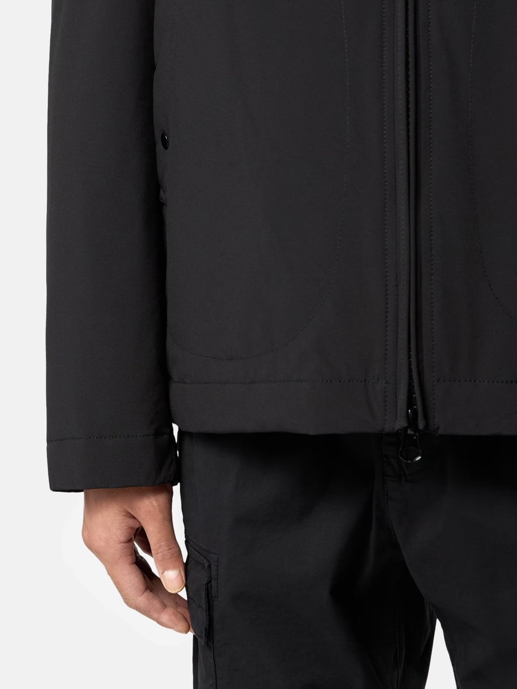 Stone Island Soft Shell-R E.Dye Technology Jacket in Black