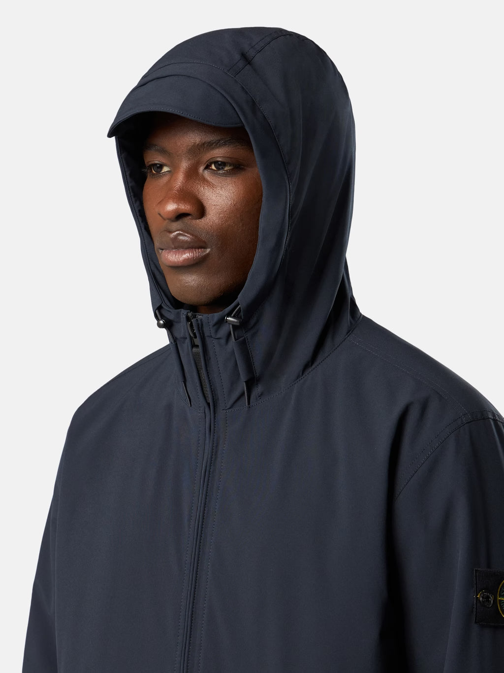 Stone Island Soft Shell-R E.Dye Technology Jacket in Navy