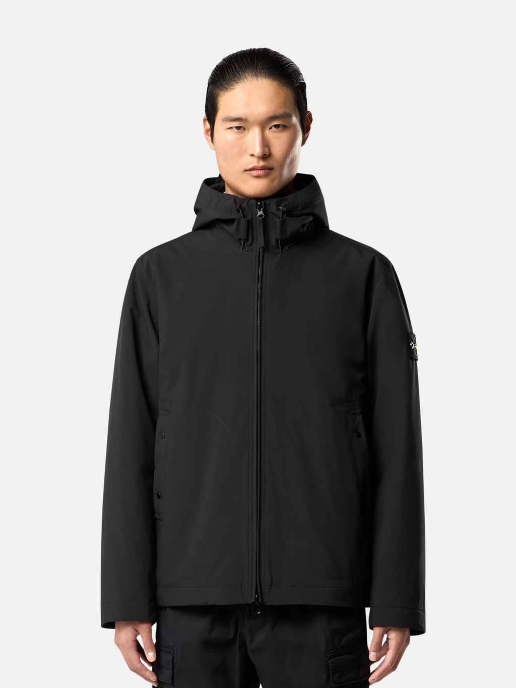 Stone Island Soft Shell-R E.Dye Technology Jacket in Black